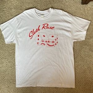 Men’s XL Dice Sloth Rust White Tee